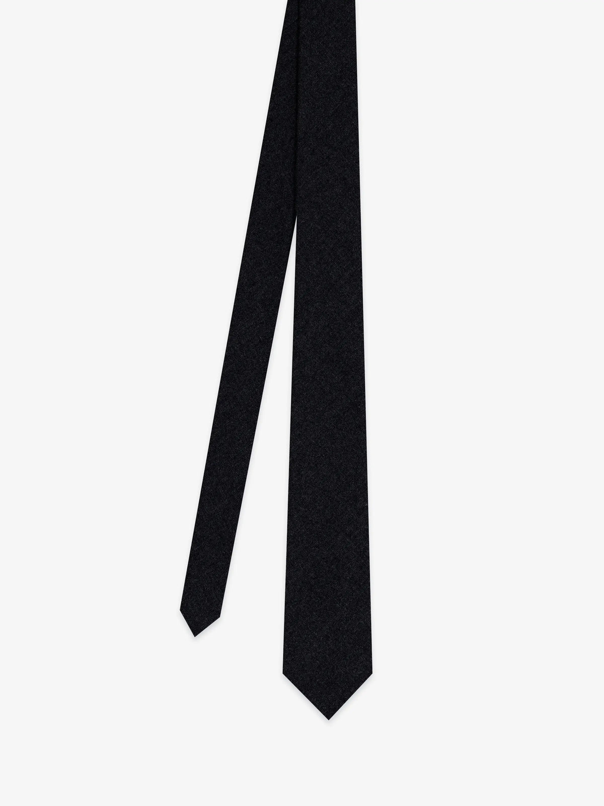 Cravate unie flanelle marine - IZAC