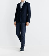 Veste en nid d'abeille marine - IZAC