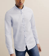 Chemise 100% coton bleue - IZAC