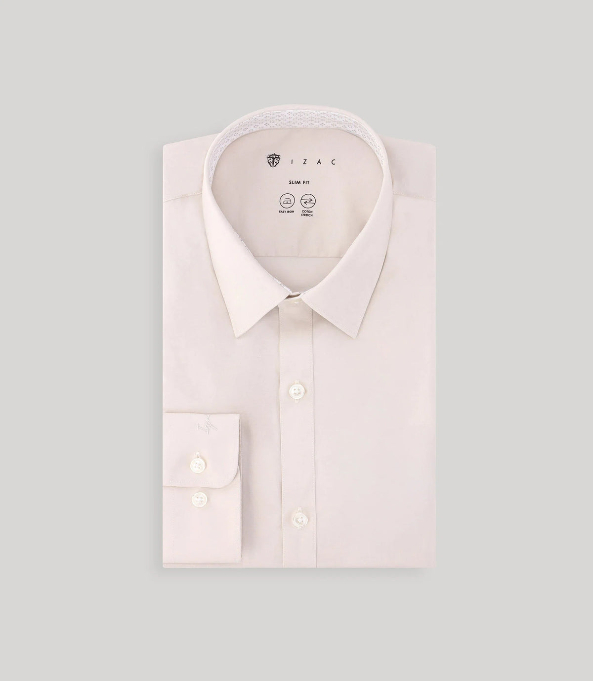 Chemise ville avec coudières beige - IZAC