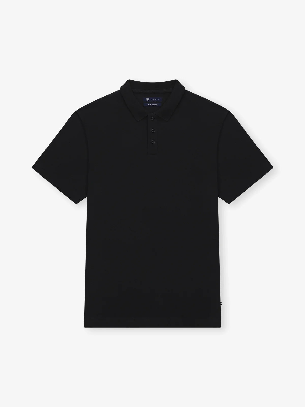 Polo boutonné noir - IZAC