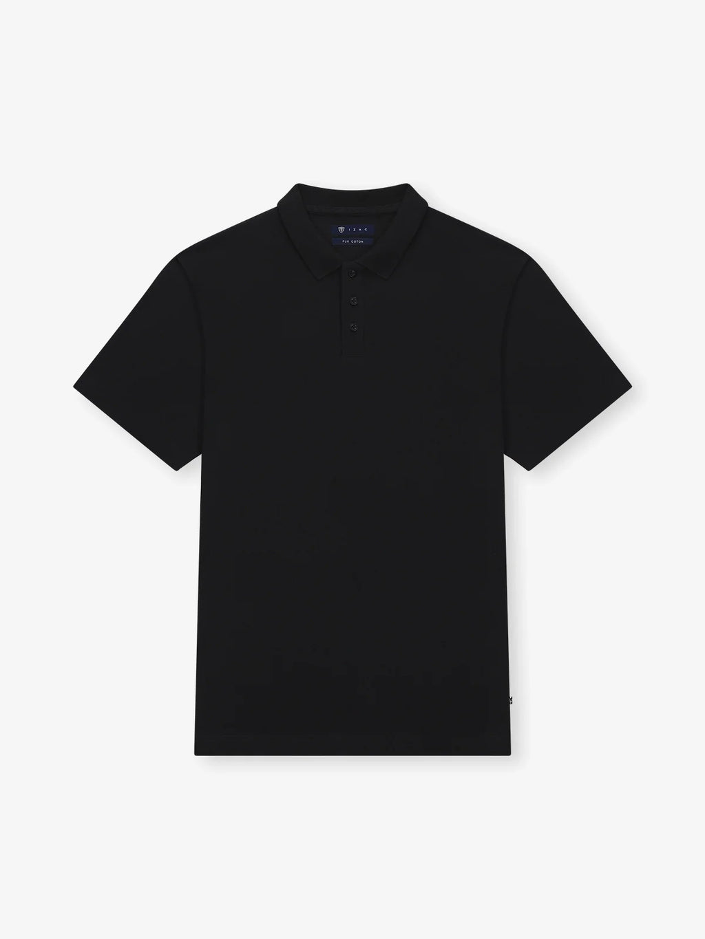 Polo boutonné noir - IZAC