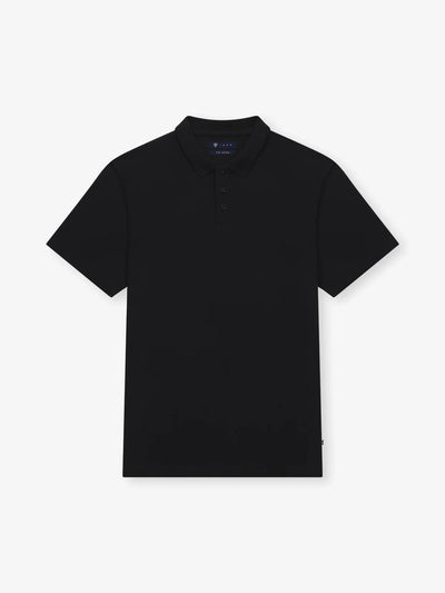 Polo boutonné noir - IZAC