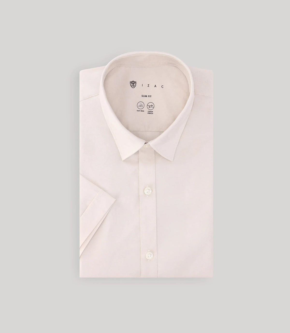 Chemise ville unie beige - IZAC
