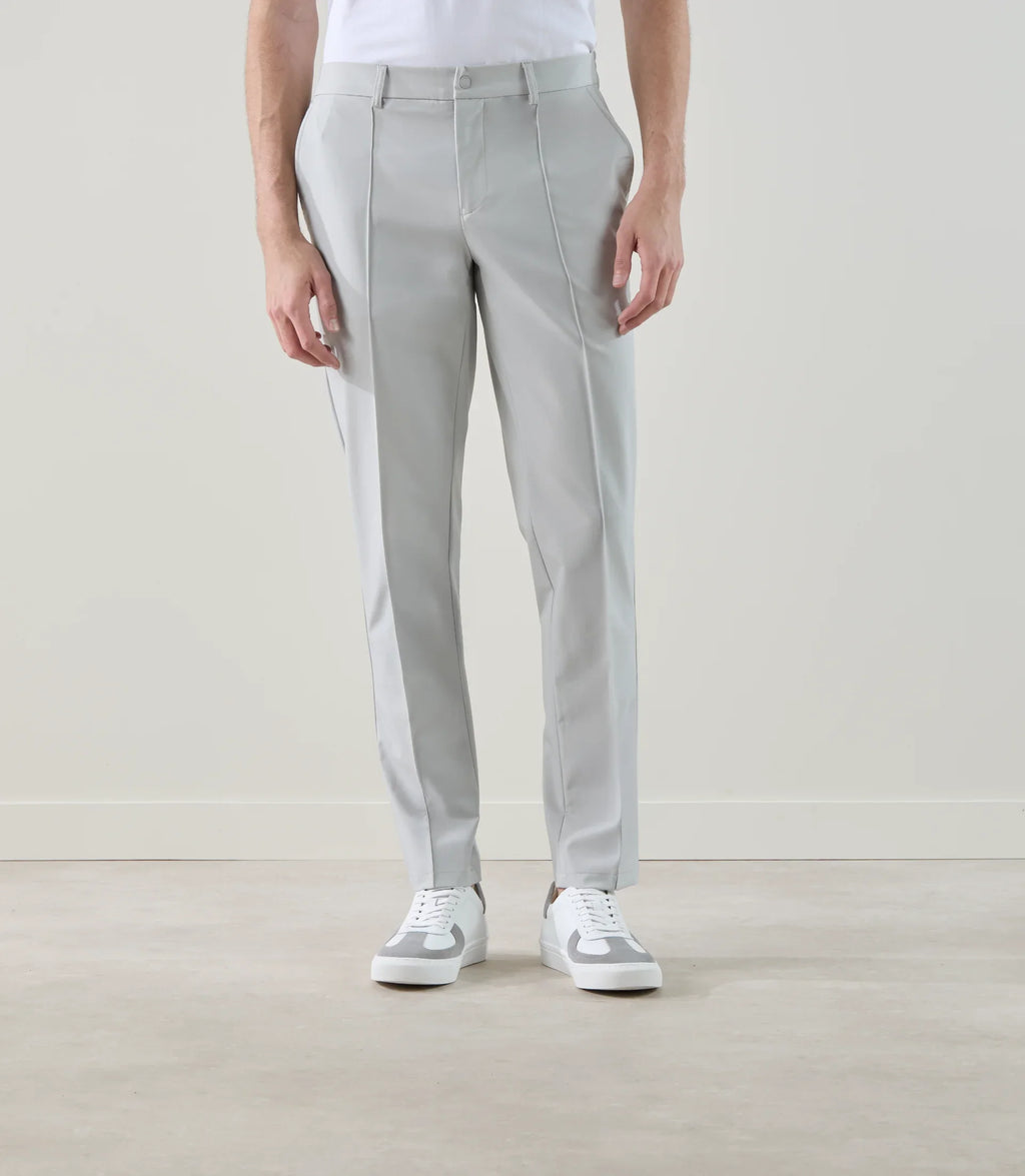 Pantalon ville en tissu technique gris clair - IZAC