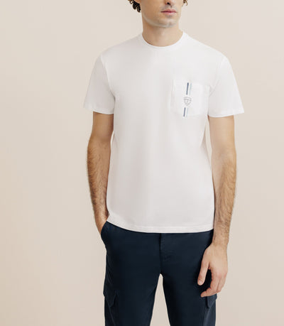 T-shirt à poche blanc - IZAC