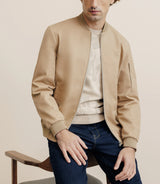 Blouson col teddy beige - IZAC