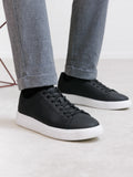 Baskets en cuir noir - IZAC