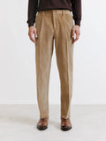 Pantalon en velours beige - IZAC