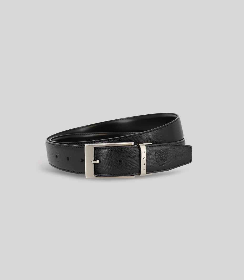Ceinture réversible noire - IZAC