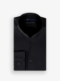 Chemise col philosophe noire - IZAC
