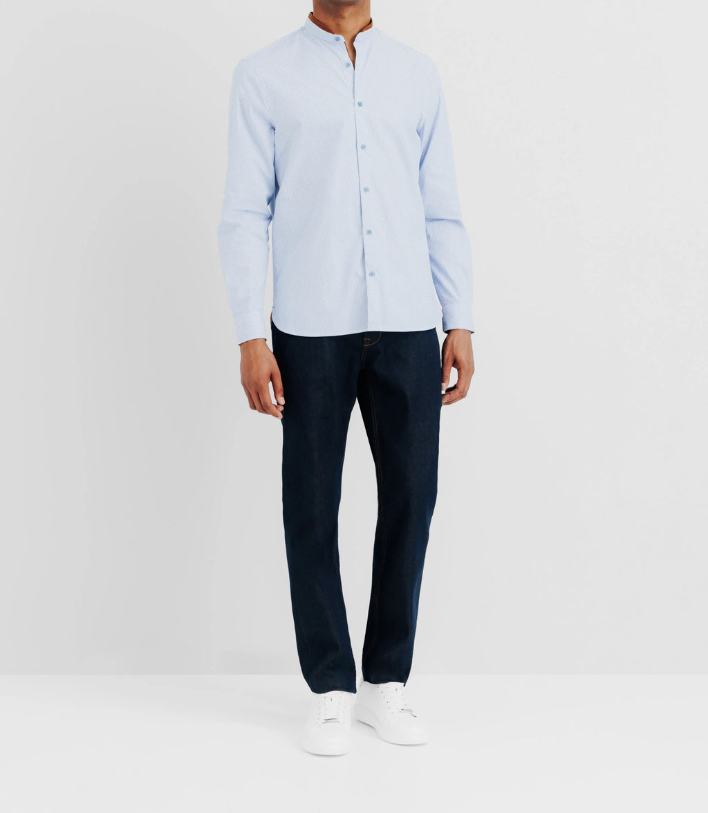 Chemise casual bleue - IZAC