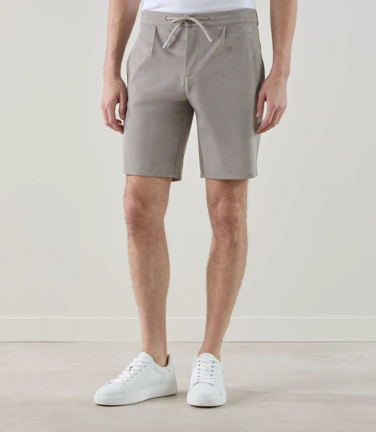 Bermuda en maille beige - IZAC