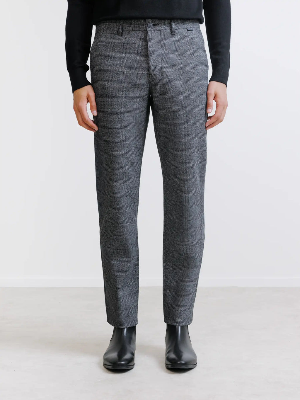 Pantalon carreaux anthracite - IZAC