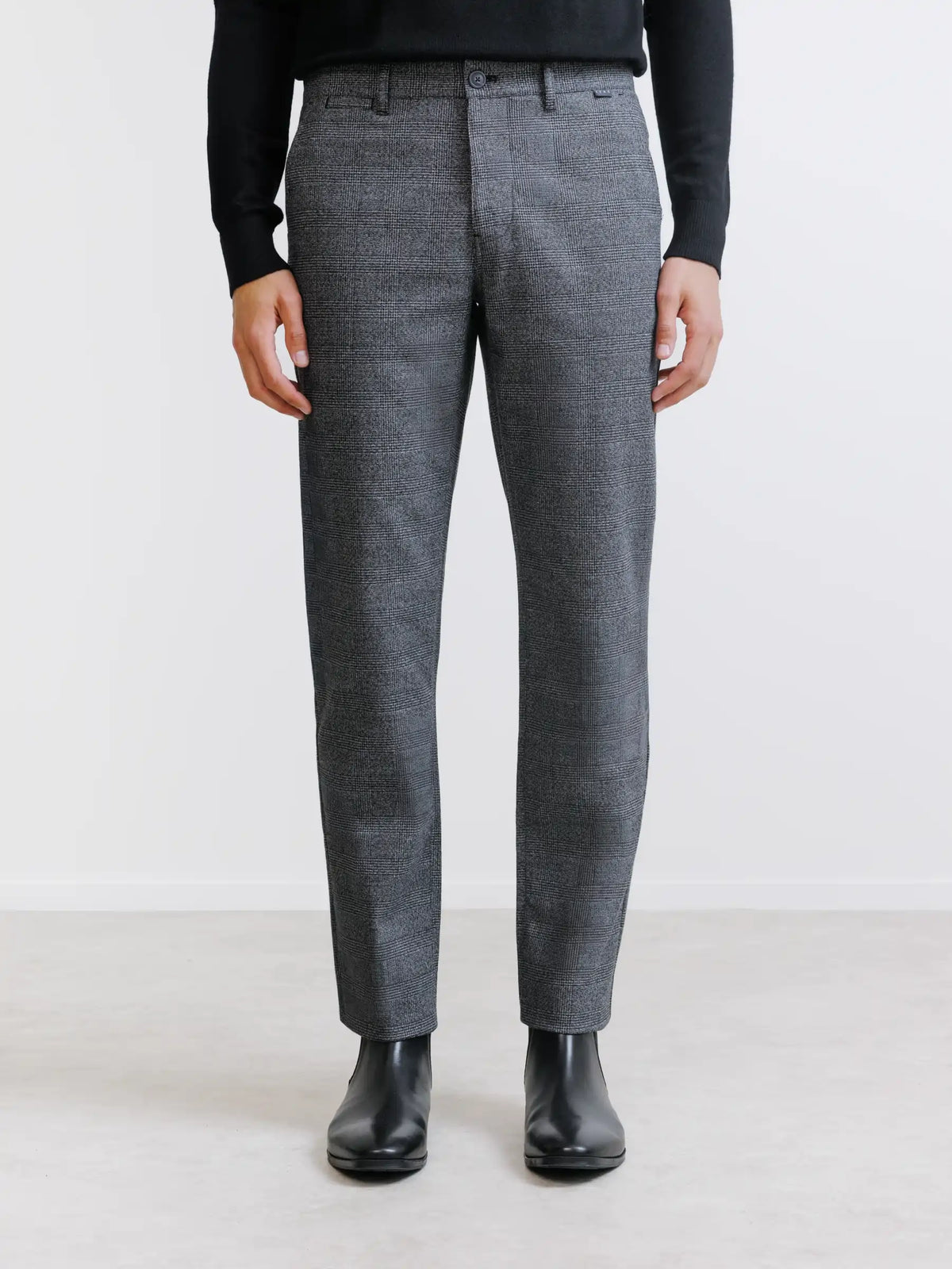Pantalon carreaux anthracite - IZAC
