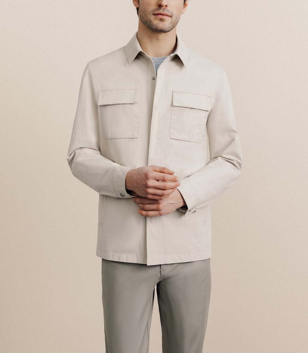 Veste casual 100% coton beige - IZAC
