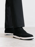 Bottines casual en suède noir - IZAC