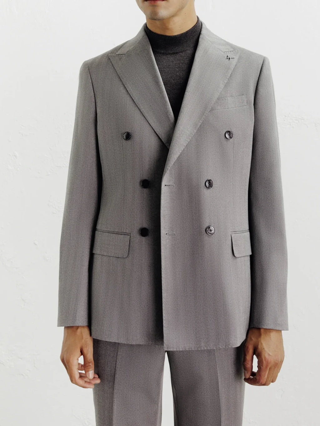Costume croisé gris - IZAC