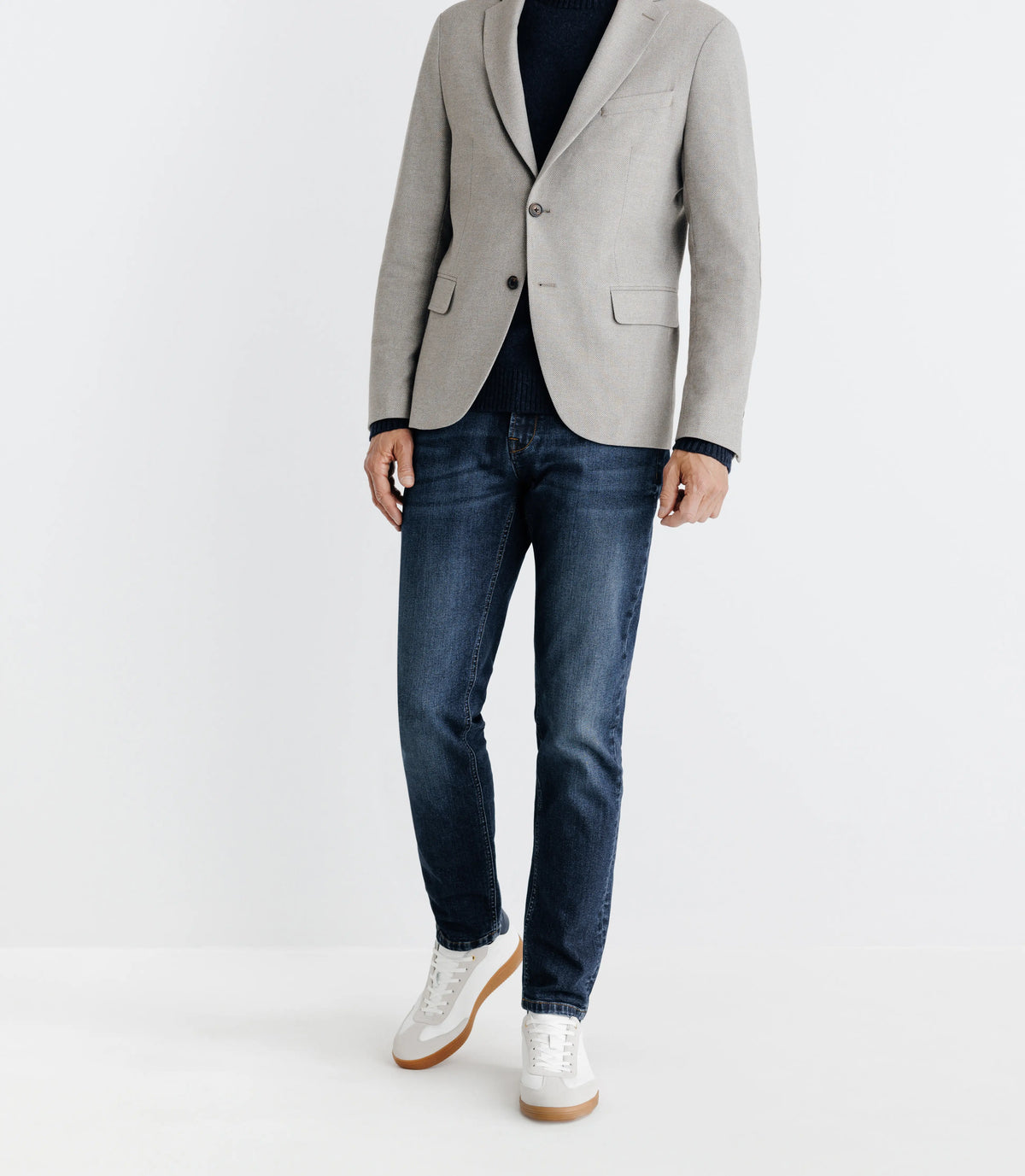 Veste casual 2 boutons beige - IZAC