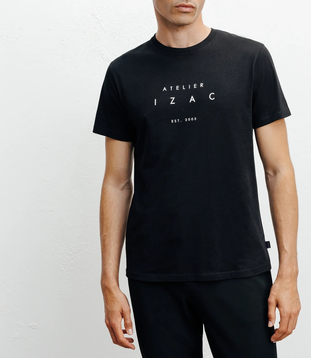 T-shirt print noir - IZAC