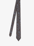 Cravate fantaisie marron - IZAC