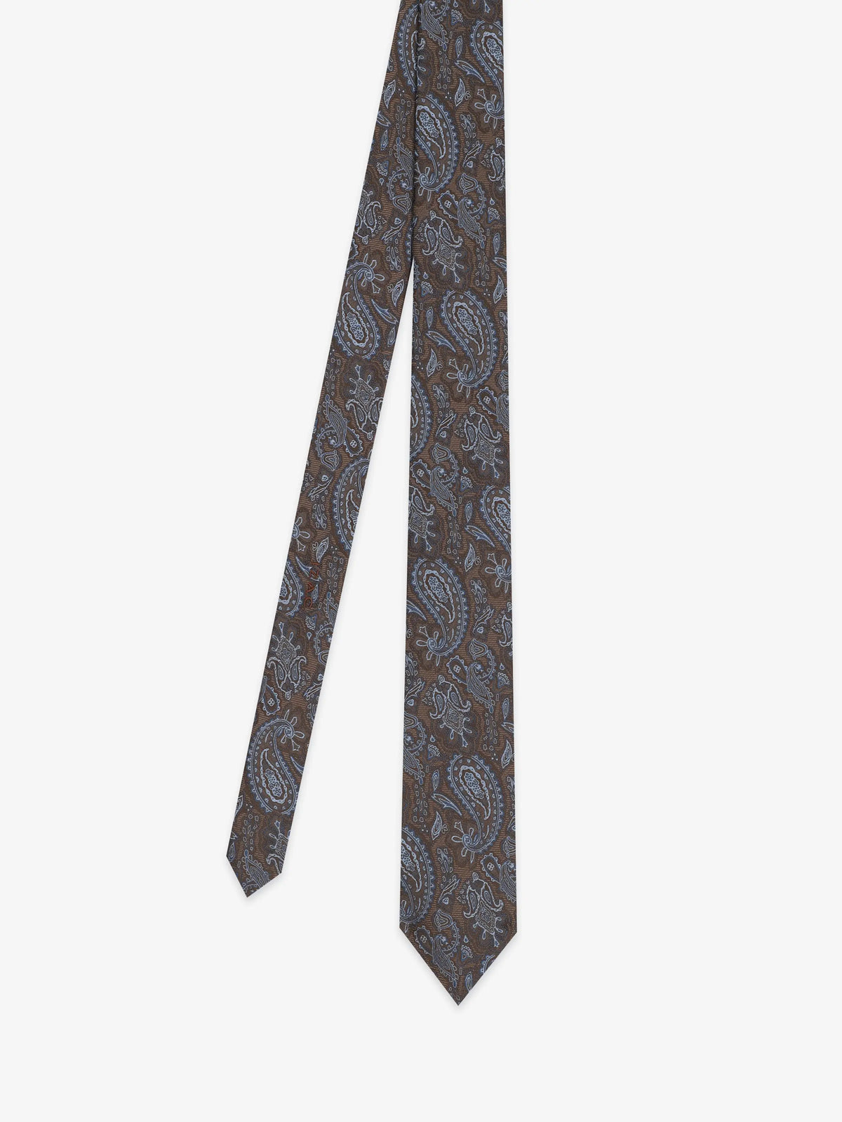 Cravate fantaisie marron - IZAC
