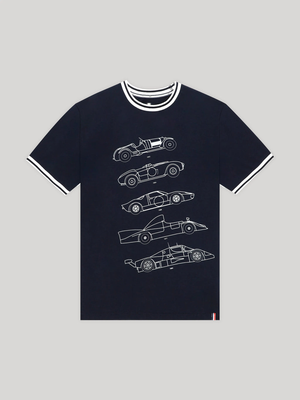 T-shirt col rond marine 24h Le Mans - IZAC