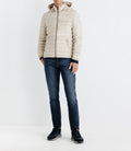 Doudoune avec capuche amovible beige - IZAC