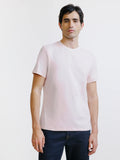 T-shirt col rond rose clair - IZAC