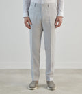 Pantalon ville 100% lin gris - IZAC