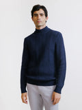 Pull col cheminée marine - IZAC
