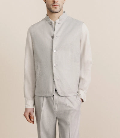 Blouson sans manche gris - IZAC