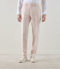 Pantalon ville 100% lin rose - IZAC