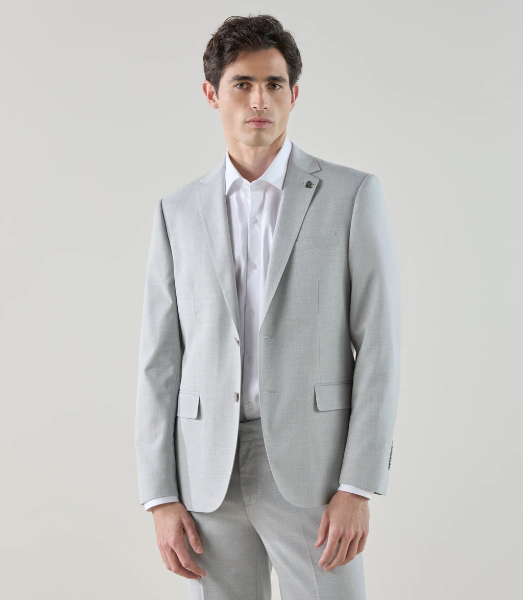 Costume 2 boutons gris clair - IZAC