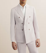 Costume croisé 6 boutons rose - IZAC