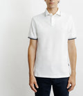 Polo piqué boutonné blanc - IZAC