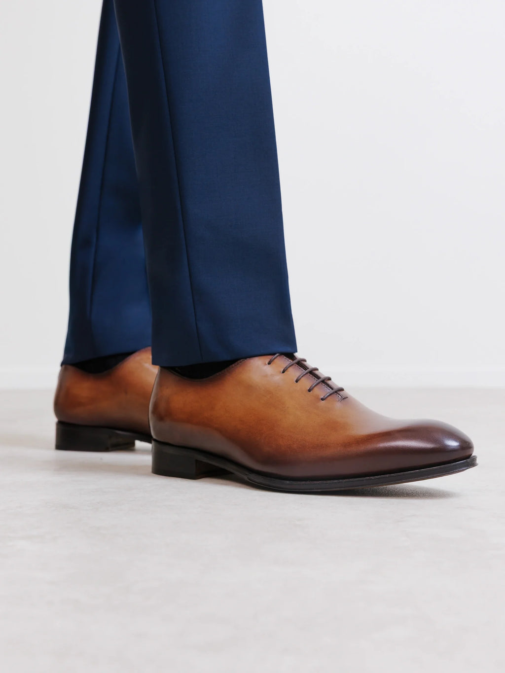 Richelieu en cuir marron - IZAC