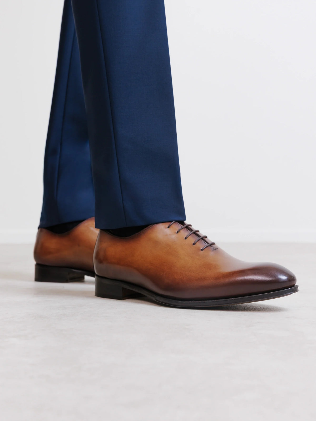 Richelieu en cuir marron - IZAC
