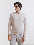 Pull col rond beige - IZAC