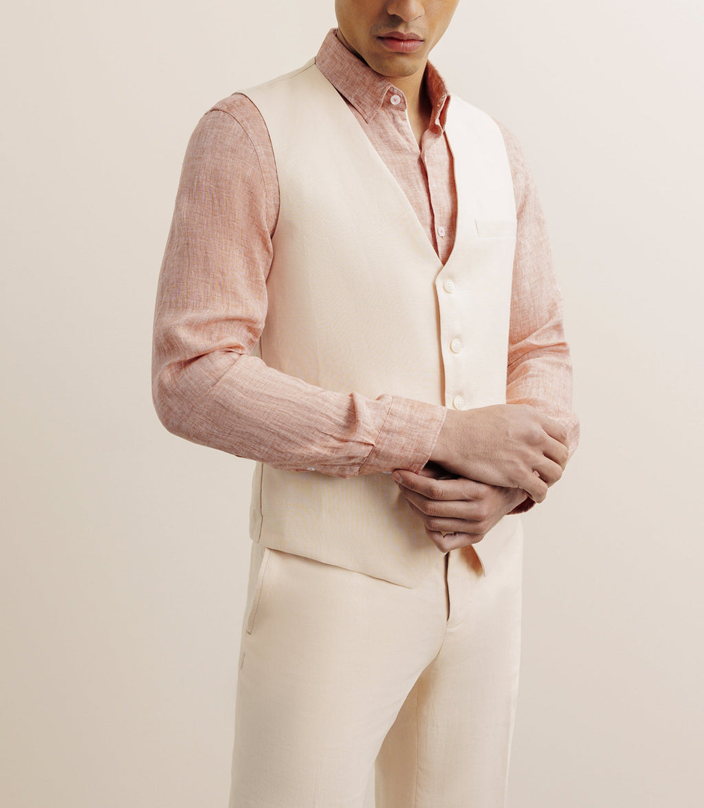 Gilet 100% lin pêche - IZAC