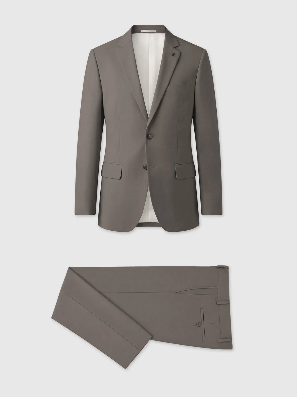 Costume 2 boutons taupe - IZAC