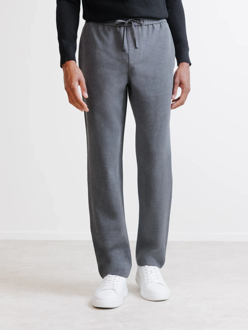 Pantalon à taille élastiquée anthracite - IZAC