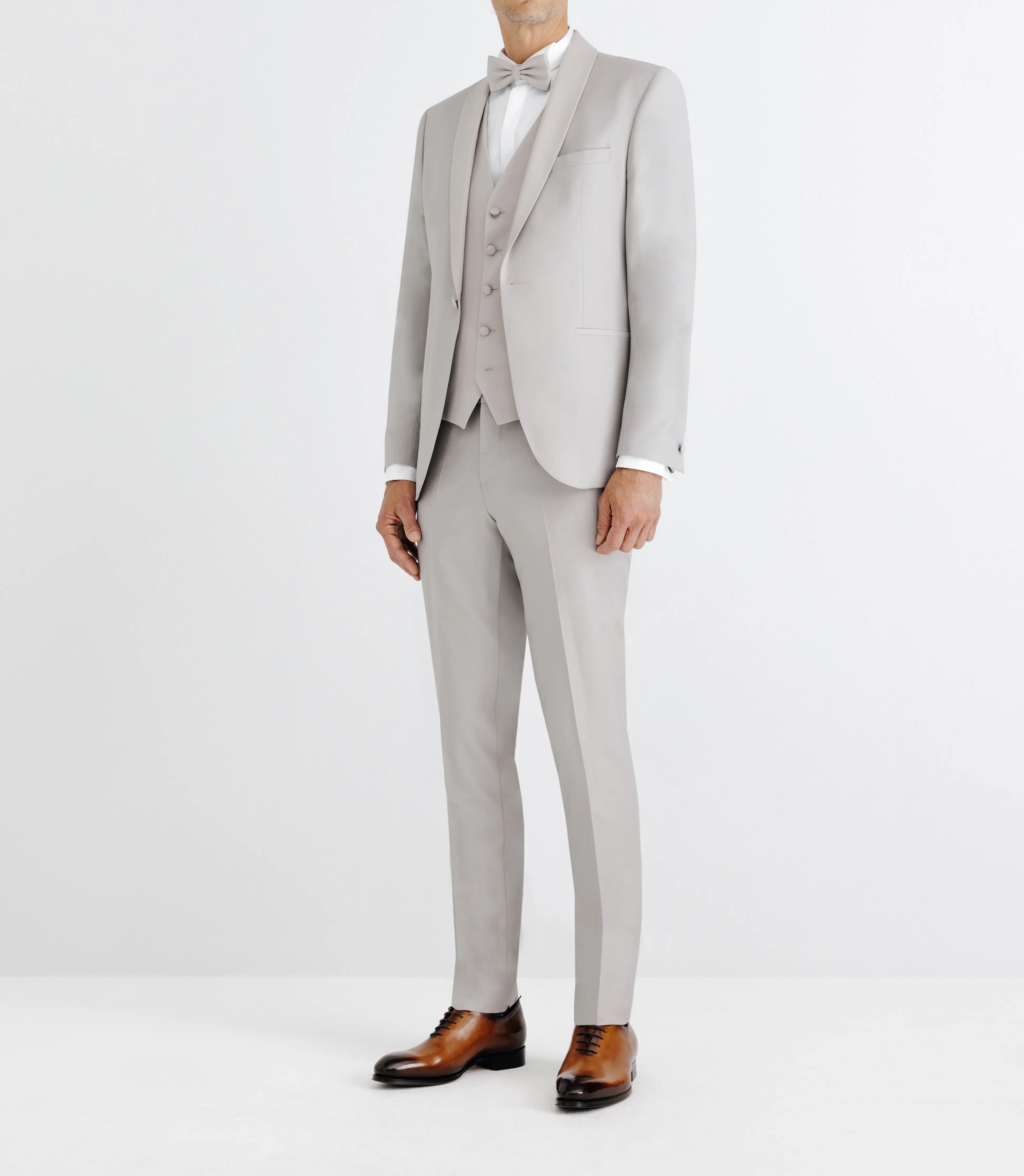 Costume col châle gris - IZAC