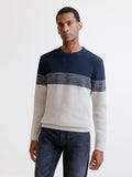 Pull col rond marine - IZAC