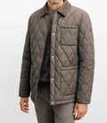 Blouson col chemise taupe - IZAC