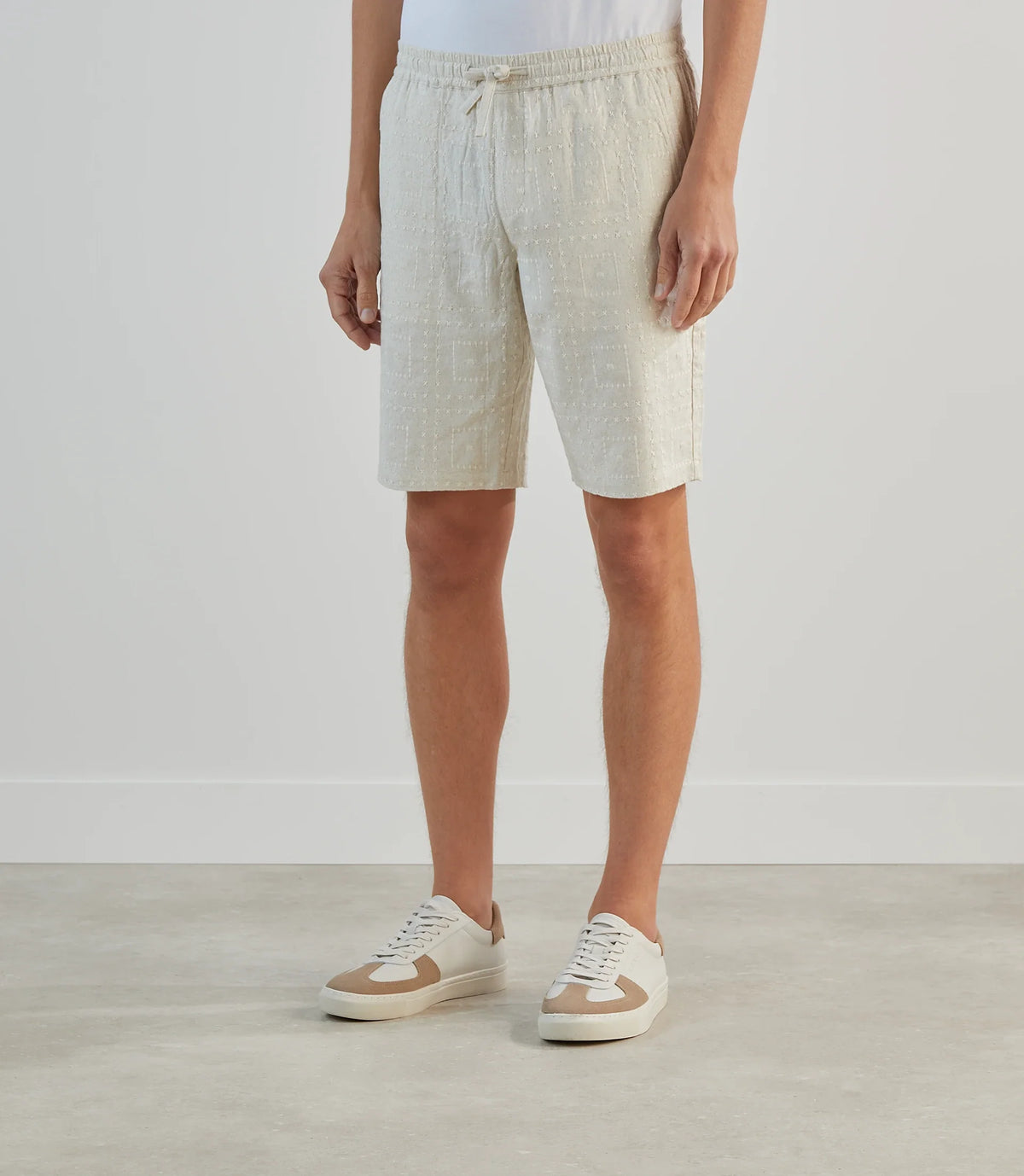 Bermuda avec cordon de serrage beige - IZAC