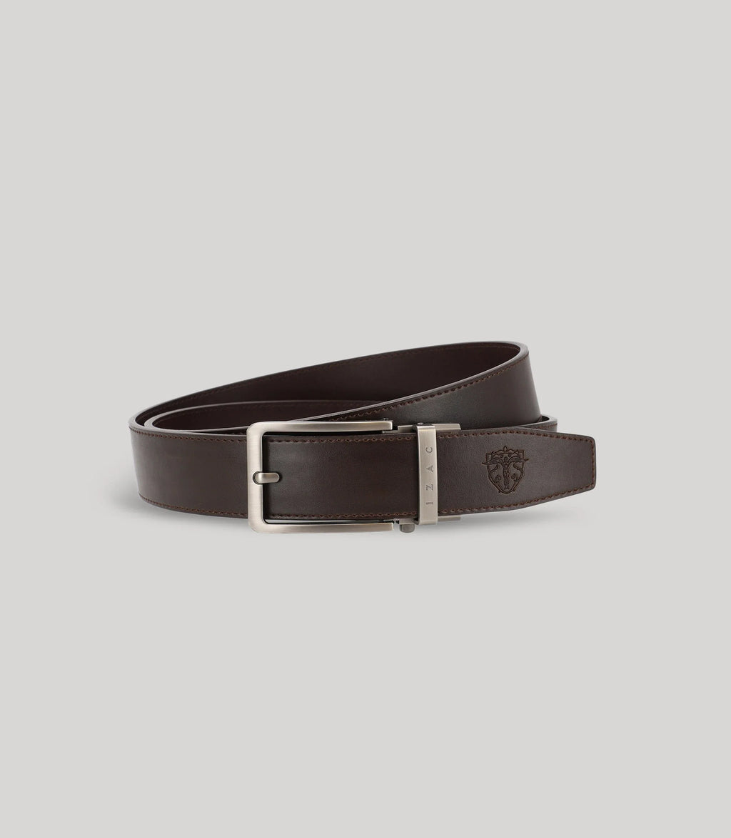 Ceinture à cliquet marron - IZAC