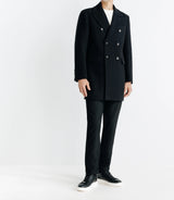 Manteau croisé noir - IZAC