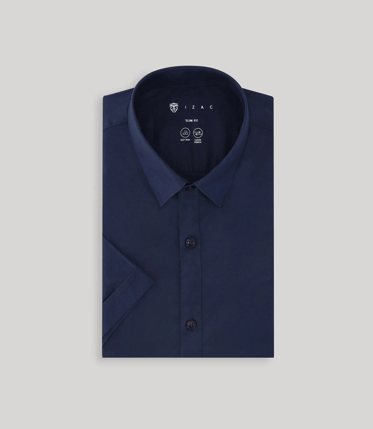 Chemise ville unie marine - IZAC
