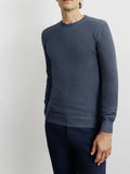 Pull col rond indigo - IZAC